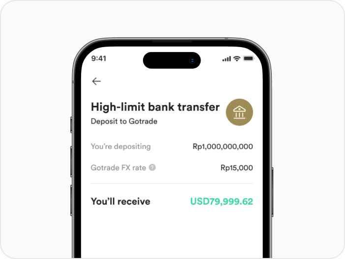🏦 Batas deposit lebih tinggi