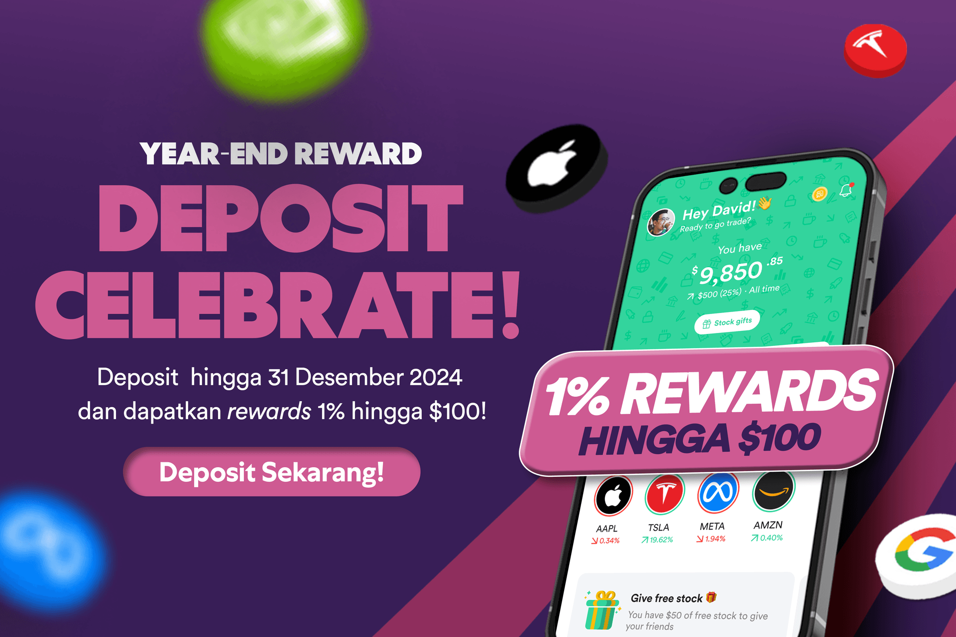 Year-End Reward Deposit Celebrate!