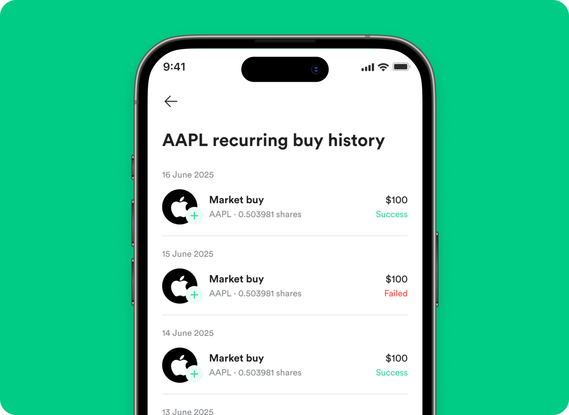 ๐ History of Recurring Buy Plans